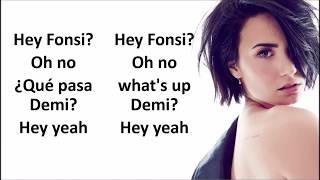 Luis Fonsi Demi Lovato  Échame La Culpa lyrics English Spanish [upl. by Ahtnams]