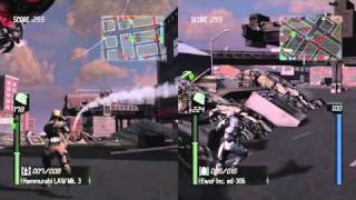 Earth Defense Force Insect Armageddon Splitscreen Coop gameplay [upl. by Lalaj211]