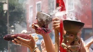 Mexico Citys community celebrates its preHispanic origins [upl. by Aryahay]