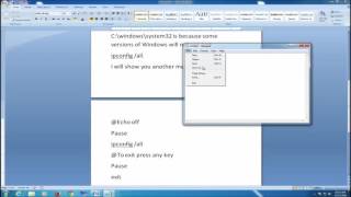 Create a Batch File for Ipconfig [upl. by Ilene529]