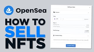 How to Sell Your NFTs on OpenSea  Step by Step [upl. by Akinhoj]