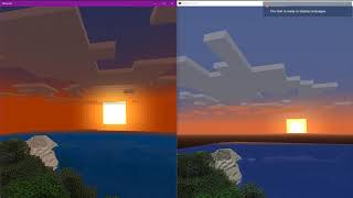 Minecraft Graphics Comparison  BedrockJava [upl. by Afrika]