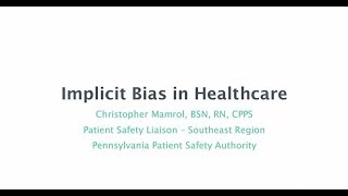 Implicit Bias in Healthcare [upl. by Rasla]