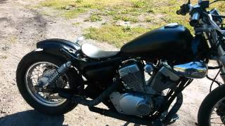 bobber 125 virago drag pipe sound [upl. by Lamrert]