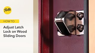 How To Adjust Latch Lock on Wood Sliding Doors [upl. by Rebba]