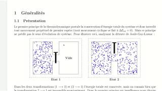 Chapitre 4  Deuxième principe de la thermodynamique [upl. by Helban]