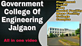 🔥College Of engineering Jalgaon  Placement  College Campus  cutoff  Branches  GCOEJ Jalgaon [upl. by Bergstrom]