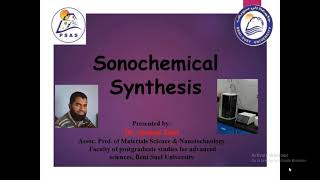 Sonochemical synthesis [upl. by Esimehc]