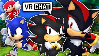 Shadow amp Classic Shadow Meet Classic Sonic amp Classic Knuckles VR Chat [upl. by Naro]