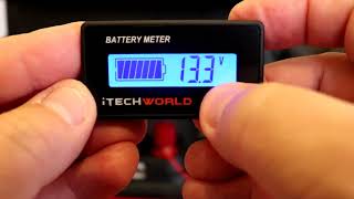 iTECHWORLD BATTERY METER SETUP [upl. by Anselm]