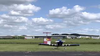 De Havilland Vampire T11 WZ507 take off at Wellesbourne Mountford Airfield 12th June 2022 [upl. by Templas]