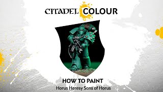 How to Paint Horus Heresy Sons of Horus [upl. by Greenes]