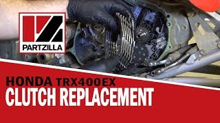 Honda ATV Clutch Replacement  400EX  Partzillacom [upl. by Yssac]