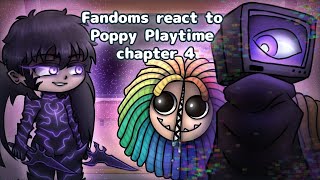 Fandoms React To Poppy Playtime Chapter 4  Gacha React [upl. by Reel]