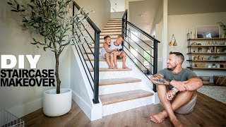 DIY Staircase Makeover [upl. by Calendre]