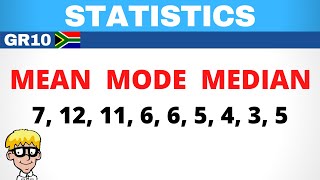 Statistics Grade 10 Mean mode median [upl. by Ledeen612]