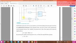 Digital Electronic 2nd LecturerANALYSIS OF CLOCKED SEQUENTIAL CIRCUITS [upl. by Osana]