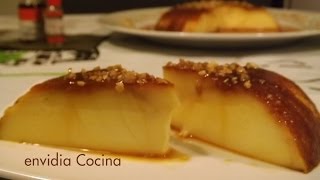 Flan de nata con Caramelo casero sin horno  Flan de crema [upl. by Enrica]