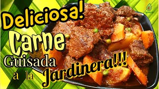 Como Hacer Carne De Ternera Guisada a La Jardinera [upl. by Accber806]