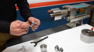 Flow Waterjet Intensifier Instructional Video  Intensifier Assembly [upl. by Idell]