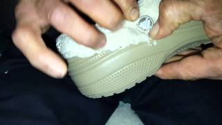 How to remove liner from Crocs shoes by Danny Dukes [upl. by Aixela]