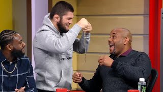 Khabib Joins the UFC 260 Weighin Show [upl. by Ellenhoj]