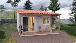 Small House Design 5 x 5 Meters  25 Sqm [upl. by Cailean]