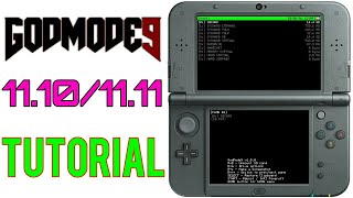 How to install and boot GodMode9  An all access File Browser for Nintendo 3DS 2DS [upl. by Iddet]