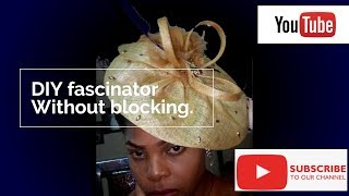 DIY Tutorial video on hat makingDIY fascinator without blocking [upl. by Amadeo]