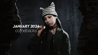 ranking january 2024 comebacks [upl. by Peatroy315]