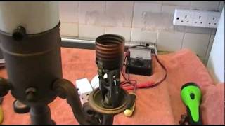 How to rewire a vintage Torchiere 3 way floor standing lamp [upl. by Shannen585]