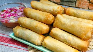 LUMPIANG GULAY WITH VINEGAR DIPPING SAUCE [upl. by Hadnama]