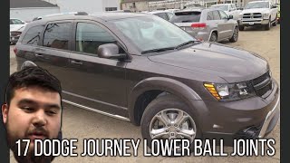 Replacing Lower Ball Joint on 2016 Dodge Journey RT [upl. by Delmor154]