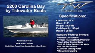 2200 Carolina Bay by Tidewater Boats [upl. by Ennazzus]