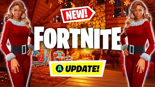 FORTNITE WINTERFEST 2024 UPDATE NEW SNOW MAP LIVE EVENT LEAKED SKINS amp MORE [upl. by Granese]