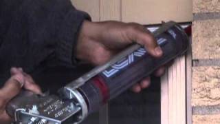 How To Caulk a Window Using Lexel [upl. by Nnaegroeg]