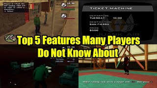 GTA San Andreas Top 5 Features Many Players Dont Know About [upl. by Neelram688]