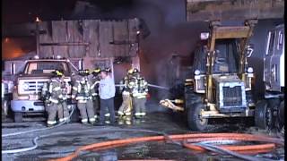 Minooka Fire DistrictFully Involved Industrial GarageTool Shed [upl. by Bledsoe]