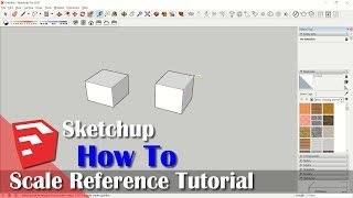 Sketchup How To Scale Reference With Tape Measure Tool Tutorial [upl. by Jeanine]