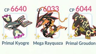 SHINY MEGA WEATHER TRIO TEAM in POKEMON GO [upl. by Gnouv]