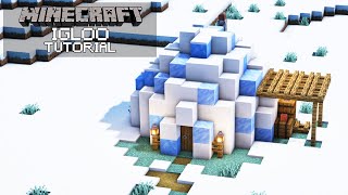 Minecraft How To Build an Igloo Tutorial [upl. by Bolte533]