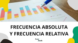 Frecuencia absoluta y frecuencia relativa [upl. by Ajiak]