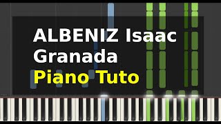 🎵 Isaac Albéniz  Granada  Piano Tutorial Synthesia [upl. by Anaej189]