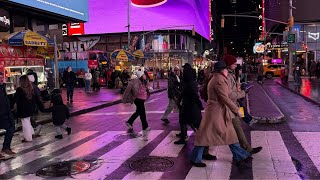 New York City Manhattan Colder 😂🎂Times Square Monday Live [upl. by Fritze574]