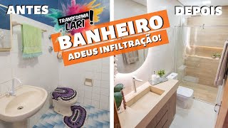 BANHEIRO CHIQUE  REFORMAMOS EM 10 DIAS  TRANSFORMA LARI 2  LARISSA REIS ARQUITETURA [upl. by Elitnahc]