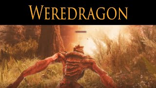 Become a WEREDRAGON Another SHAPESHIFTING mod Skyrim Mod Showcase [upl. by Joshuah575]