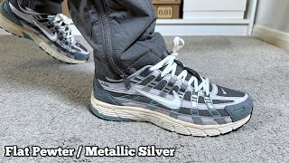 Nike P6000 Flat Pewter  Metallic Silver Reviewamp On foot [upl. by Julis318]