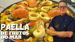 Como fazer uma PAELLA de frutos do mar  Chef Zeca ensina [upl. by Kannan]