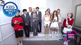 Interview with TWICE and TXT Music Bank  KBS WORLD TV 201106 [upl. by Aianat724]