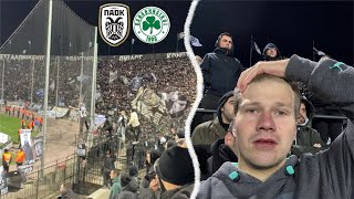 SWISS FAN experiences INSANE PAOK GATE 4 ATMOSPHERE 🤯🤯  PAOK v Panathinaikos [upl. by Alliuqa827]